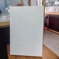 L-shaped white acrylic jewelry display stand with multiple holes for earrings - 20*30cm / White