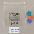 Transparent self-sealing PP 5 plastic bags with warning labels 18x20cm pack of 100 - 18x20cm
