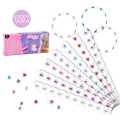 Kids hair bedazzler kit diamond refill set with 12 pieces of colorful multi-shape gems - Rhinestone Refill Set (12 Discs/120 Drills)
