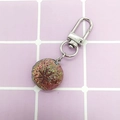Mini creative electroplated AB colorful star pattern pendant keychain for bags - Mushroom/Iridescent Blue