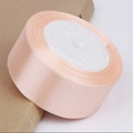 Light pink 4cm satin ribbon roll for DIY flower wrapping and wedding gift decoration - Champagne Pink (07#)