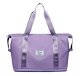 Borsa da viaggio viola di grande capacità per fitness con scomparto secco e umido - Viola Chiaro