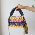 Bolso Tejido Gris Oscuro / Producto terminado