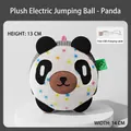 Palla rimbalzante panda in peluche elettrica per gatti con cavetto di ricarica USB - Panda Elettrico