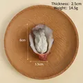 Realistic artificial oyster keychain model with detailed texture, size 6x3.5cm, 14.5g weight - Original Flavor Oyster - No Hook