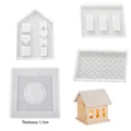 Silicone house lamp mold set with measurements for I LOVE HOME DIY light decor - HOME House - 4 Pieces Set