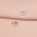 Pendentifs nœuds en acier inoxydable doré et argenté pour bijoux DIY créatifs - Style de Noeud 10#