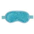 Cooling gel eye mask with light blue gel beads and elastic strap for cold therapy - Eye Mask / Sky Blue