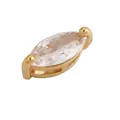 Golden marquise-shaped cubic zirconia bead for jewelry making, dimensions 12x5mm - Marquise / Clear Marquise (M649901-Clear)