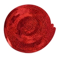 Vibrant red glitter spiral ceiling hanger for wedding and party festive decoration - Laser Double Spiral-Red (6pcs/pack)