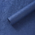 Premium dark blue handmade crinkle paper with textured finish for gift floral packaging - 60cm x 3m / Klein Blue