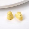 Zwei gelbe Geisterfiguren aus Acryl für DIY-Schmuck und Handyketten-Zubehör - 17*15mm / Gelb