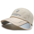 Beigefarbene Mesh-Baseballkappe mit atmungsaktivem Stoff und ausziehbaren Visieren - Verstellbar / Khaki