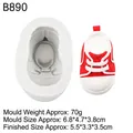 Molde de silicona con forma de zapatilla para manualidades de resina y jabones caseros - B890 / Gris