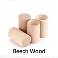 Set of 4 beech wood essential oil diffusers in cylindrical shape for home fragrance - Beech 3*6 Round Diffuser
