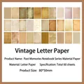 Vintage Notizblock Set mit 60 Blatt Retro-Papier Material in der Größe 80x50mm - Vintage Briefpapier