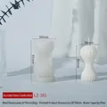 Runde Silikonform mit Spiralwellen Modell LZ-385 für DIY-Kerzen und handgemachte Seifenherstellung - Runde Wellenkerzenform LZ-385