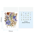Fragrant Memory vintage flower stickers, 40PCS sunflower and lavender PET waterproof decals - Fragrant Memory