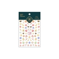 MN-024 thin adhesive nail stickers featuring colorful strawberry and fruit patterns - MN-024 3D Embossed Fruit Style