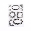 Baroque style clear silicone stamps set with vintage frames for DIY scrapbooking - Retro Borders