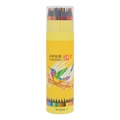 Set de 24 lápices de colores en tubo amarillo con ilustración de colibrí y tapa - ☽☽hb☽☽ / 24 Colores (tubos De Papel) Versión China ☽☽