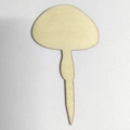 Creative mushroom shaped wooden plant label with natural grain for garden succulent markers - Mushroom Shape (5.8*10cm)