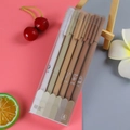 Morandi retro gel pen set with 6 muted tones and cute dessert icons on matte barrels - Coffee Series / 6Pcs/Set