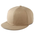 Dettaglio del tessuto in cotone twill kaki e degli occhielli di un cappellino piatto - Regolabile / Cachi