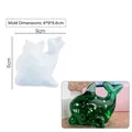Stampo in silicone a forma di delfino per resina con finitura bianca traslucida - Delfino