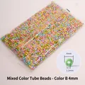 4mm colorful glass seed beads set with bugle beads for DIY jewelry making kits - Mixed Style B 4mm with Bugle Beads