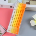 6-pack Morandi orange gradient gel pens in clear box with minimalist aesthetic design - 6 Pcs/Box / Orange Series