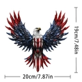 Independence Day acrylic eagle wall art decor in red white and blue 20cm x 19cm - Patriotic Eagle Head / Thickness 0.2cm