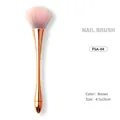 Rose gold ergonomic nail dust brush with soft pink bristles model FSA-04 4.5x19cm - Om-gj0326-04 Internet Celebrity Brush Fsa-04