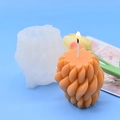3D spiral wave ball silicone mold for DIY aromatherapy candle and resin art crafts - Spiral Flower Pillar Style(1)