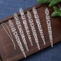 6-piece set of transparent acrylic icicle ornaments for Christmas tree decoration - Icicle Strip 15CM (Set of 6)