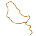 Collana minimalista a catena con sfere da 4 mm in acciaio inossidabile placcato oro 18K - Oro