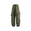Pantaloni cargo jogger verde militare con tasche funzionali e cintura regolabile - M / Verde Militare