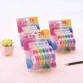 Sayobo 78m Korrekturband-Set mit großer Kapazität, bunte PET-Korrekturroller im Pack - Macaron Farbig / 6er Pack Farbig