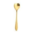 Elegant gold-plated heart-shaped stainless steel coffee spoon for Christmas gifting - Gold / Heart