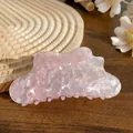 Pink marble texture acetate cloud hair claw clip for elegant women hair styling - Marbled Pink