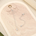 Silver lobster clasp extender chain with tulip flower pendant for DIY jewelry making - No.9 Silver Plated Tulip
