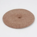 Boina clásica de lana para mujer en marrón claro, perfecta para el estilo otoño invierno - M (56-58cm) / Marrón copo de nieve