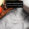 Support de cuisson vapeur rond en inox, diamètre 180 mm avec pieds de 65 mm - Fil 2,3mm 18# Haut (Diam 18cm/Haut 6,5cm)
