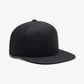 Cappellino snapback nero classico con trama a nido d'ape e design a sei pannelli su sfondo bianco - Regolabile / Trama a Scacchi Nero (25A318)