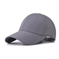 Berretto sportivo grigio scuro impermeabile con fori di ventilazione a taglio laser - Regolabile / grigio scuro