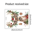 Dimensions détaillées du sticker mural renne de Noël aquarelle mesurant 29cm x 23cm - 23*29cm/HY-M226