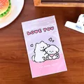 Pink cartoon dog self-sealing snack bag with illustration measuring 13.5x22cm - 13.5*22CM / Pink Sweetheart