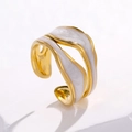 Double Irregular Wave Pearl White Style (JR284)