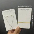 Pearl jewelry set with rabbit moon pendant on a 8x13cm fashion display card - kp780 Card (approx. 8*13, approx. 100pcs)