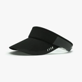 Black outdoor sports sun visor with breathable honeycomb mesh and white side stripes - Black(25H217)